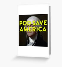 Pod Save America Logo Greeting Card