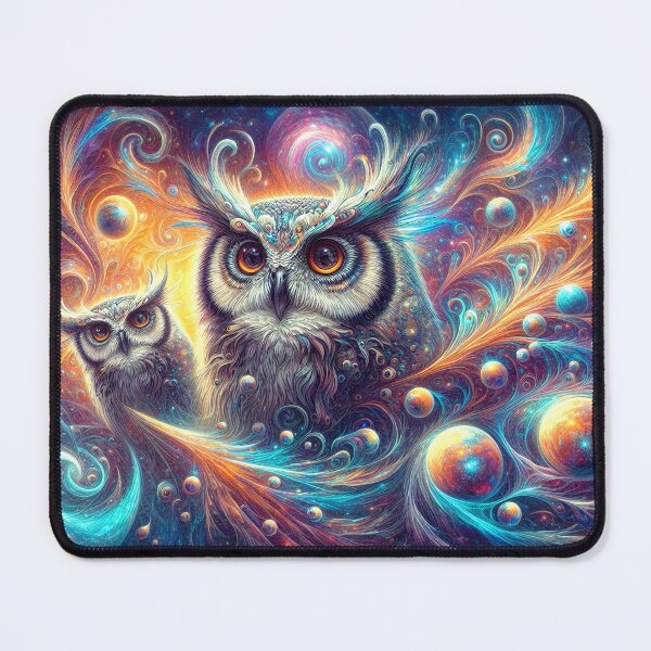 Item preview, Sibling Cosmic Owls designed and sold by Paul Morse.
