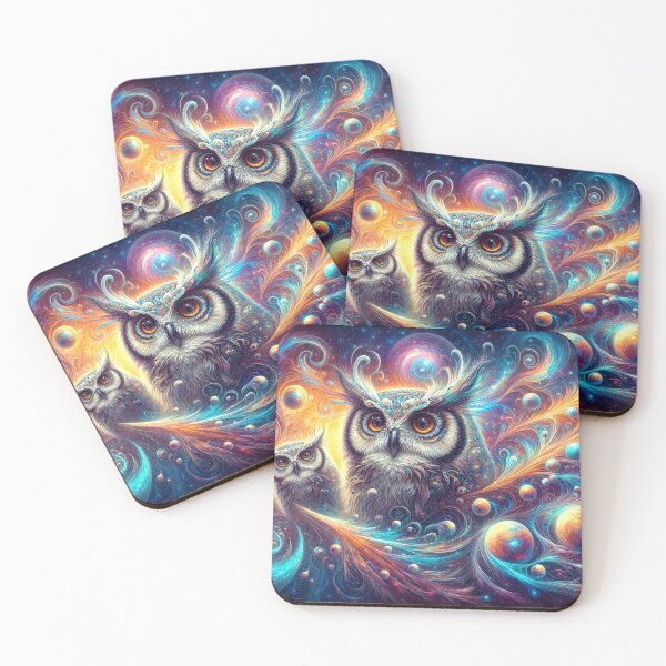 Item preview, Sibling Cosmic Owls designed and sold by Paul Morse.