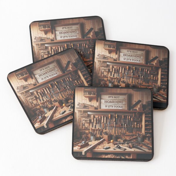 Item preview, It's Not Hoarding If It's Tools- woodworking designed and sold by Brickroad Dsigns.