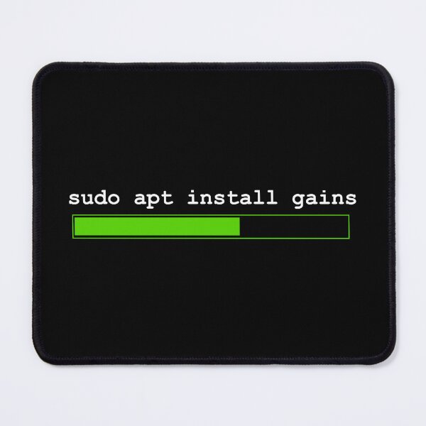 Item preview, Gym bro/Coder "Install gains" designed and sold by ONWA Designs.
