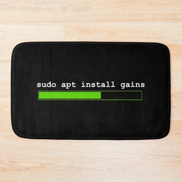 Item preview, Gym bro/Coder "Install gains" designed and sold by ONWA Designs.