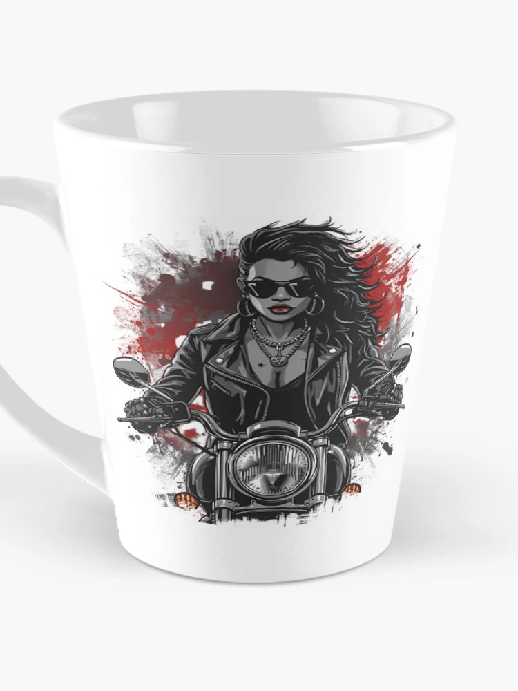 Thumbnail 3 of 4, Coffee Mug, Fearless Rider designed and sold by Snappy Doodles.