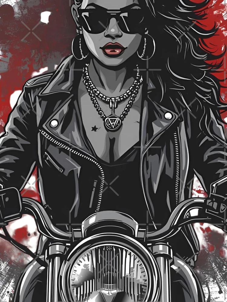 Thumbnail 4 of 4, iPhone Case, Fearless Rider designed and sold by Snappy Doodles.