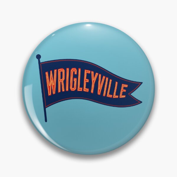Artikelvorschau, Wrigleyville-Wimpel – Vintage-Design für die Chicagoer Baseball-Nachbarschaft entworfen und verkauft von ArtSpireWorks.