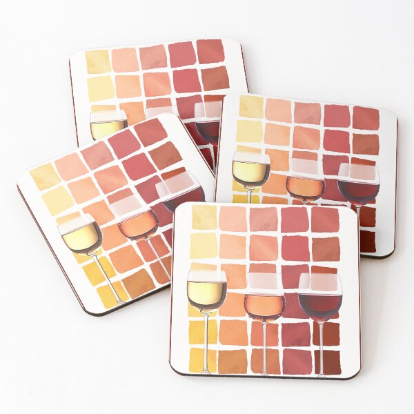 Item preview, Wine Glass Trio on Color Chart designed and sold by MurellosArt.
