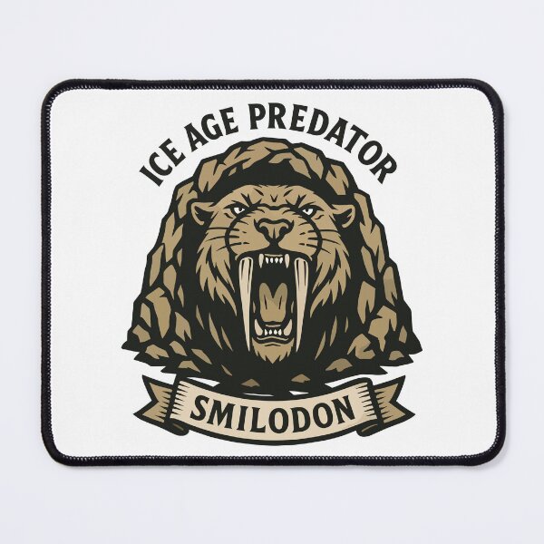 Item preview, Smilodon Ice Age Predator – Saber-Toothed Cat Illustration designed and sold by WildlifeInc.