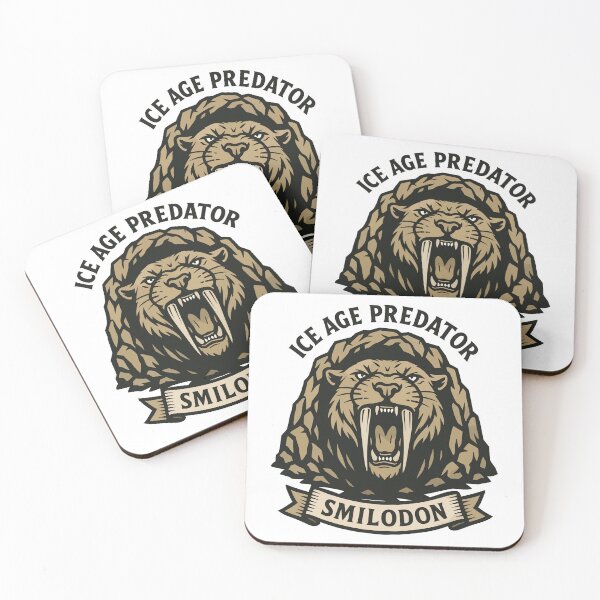 Item preview, Smilodon Ice Age Predator – Saber-Toothed Cat Illustration designed and sold by WildlifeInc.