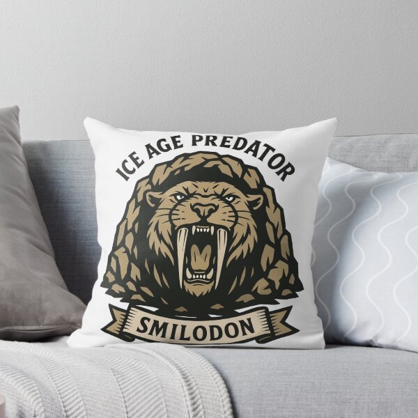 Item preview, Smilodon Ice Age Predator – Saber-Toothed Cat Illustration designed and sold by WildlifeInc.