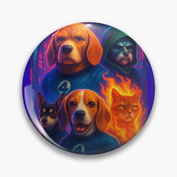 Artikelvorschau, Fantastic Four (Haustier-Edition) entworfen und verkauft von Grey Area Visionaries.