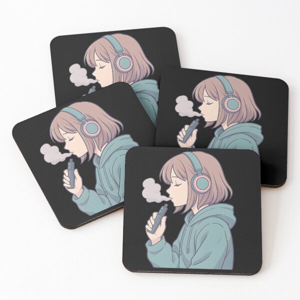 Item preview, Chill Vape Anime Girl Aesthetic designed and sold by House of Taste Designs.