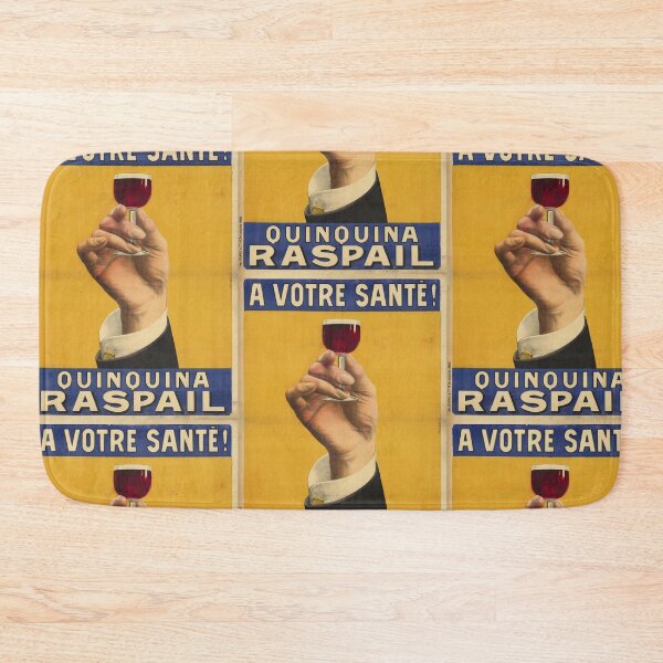 Item preview, Vintage Quinquina Raspail Poster | Art Deco Advertising Print | Quinine Aperitif Wall Art | Bold Colors & Realistic Illustration designed and sold by artofuniverse.
