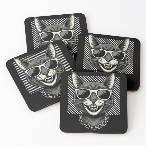 Item preview, Cool Cat with Shades | Hip Hop Style Funny Cat Art designed and sold by YYoYY.