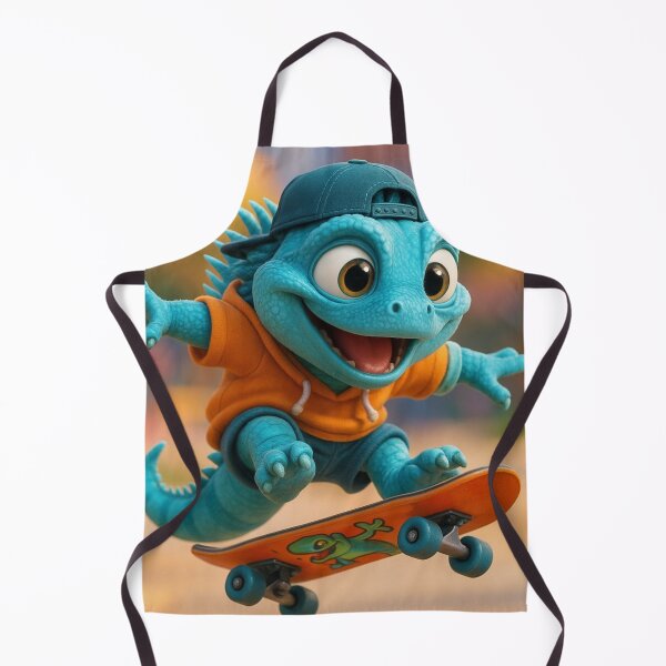 Item preview, Skater Blue Iguana designed and sold by Sillytoe.