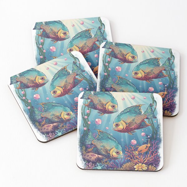 Item preview, Tropical Fish Reef – Colorful Underwater Fantasy T-Shirt Design designed and sold by Valeree Store.
