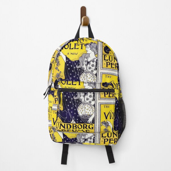 Item preview, Vintage Lundborg Perfume Poster | Style | Vio Violet Fragrance Ad with Floral & Organic Motifs designed and sold by artofuniverse.