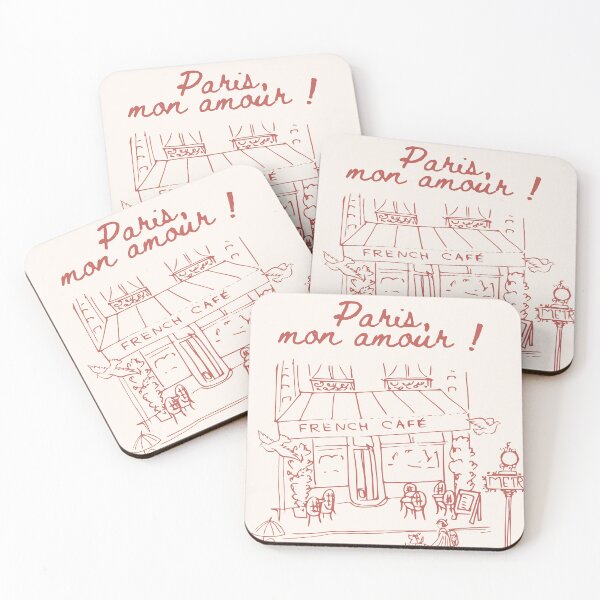Item preview, Charming French Cafe Scene designed and sold by MurellosArt.