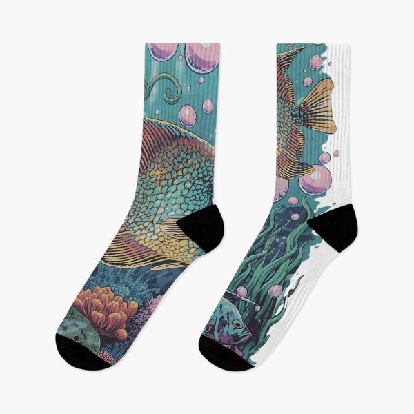 Item preview, Underwater Paradise – Colorful Fish and Coral Vector Art designed and sold by Valeree Store.