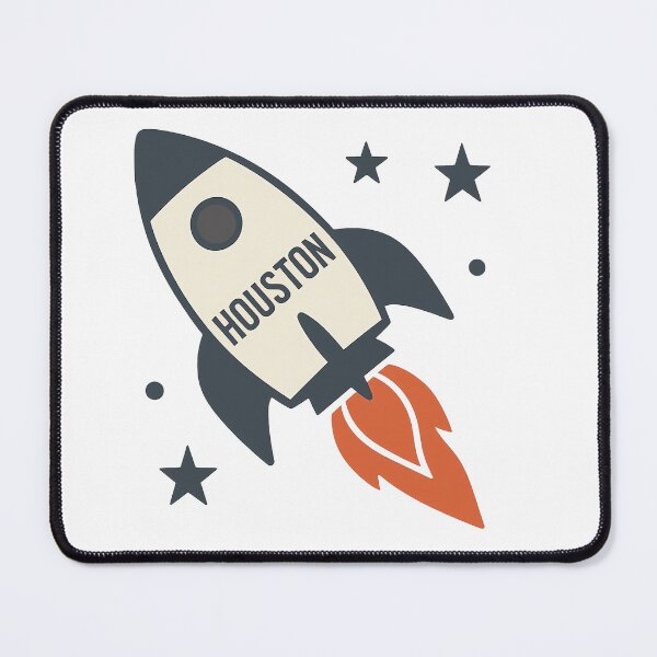 Item preview, Houston Rocket – Minimalist Space Travel Design designed and sold by ArtSpireWorks.