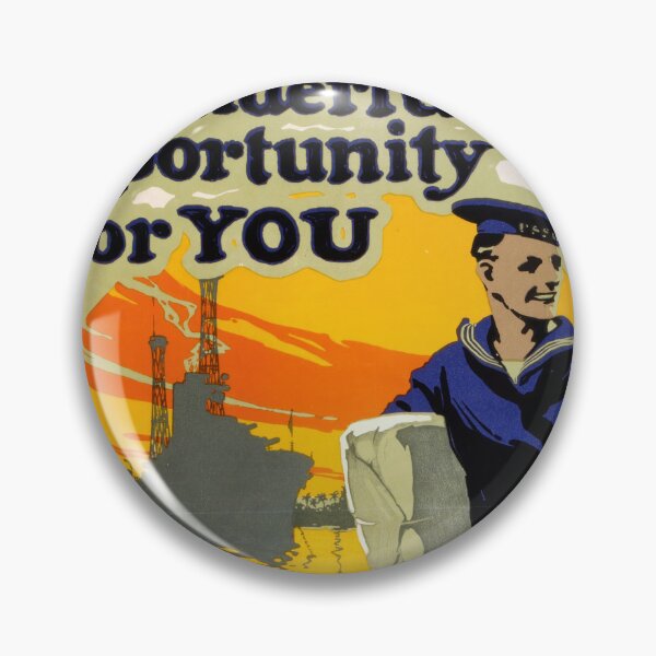 Item preview, Vintage Navy Recruitment Poster | Dynamic Sailor Art | Art Deco Style | Adventure & Travel | United States Navy Print designed and sold by artofuniverse.