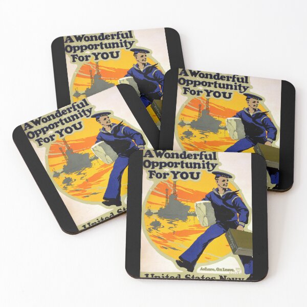 Item preview, Vintage Navy Recruitment Poster | Dynamic Sailor Art | Art Deco Style | Adventure & Travel | United States Navy Print designed and sold by artofuniverse.