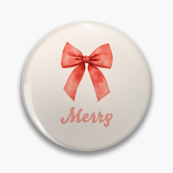Item preview, Watercolor Pink Merry Christmas Ribbon Minimalist Design designed and sold by ElizabethCoelho.