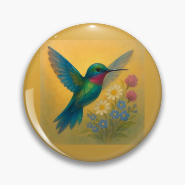 Item preview,  “Dawn flight Hummingbird & Wild Meadows” designed and sold by GeoWild Designs.