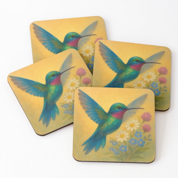 Item preview,  “Dawn flight Hummingbird & Wild Meadows” designed and sold by GeoWild Designs.