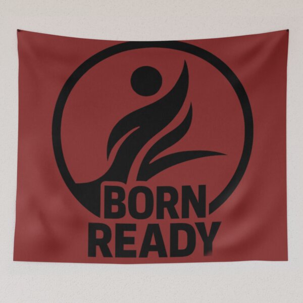 Item preview, Born Ready Minimalist Circle Silhouette | Motivational Black Vector Logo Design designed and sold by zevorgue.