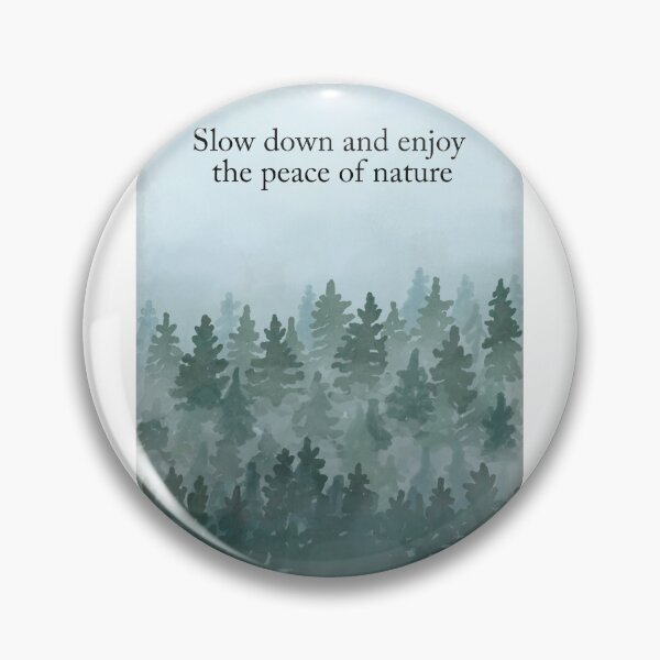 Item preview, Misty Pine Forest Slow down and enjoy the peace of nature designed and sold by Scat the cat.