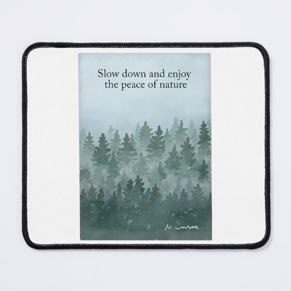 Item preview, Misty Pine Forest Slow down and enjoy the peace of nature designed and sold by Scat the cat.