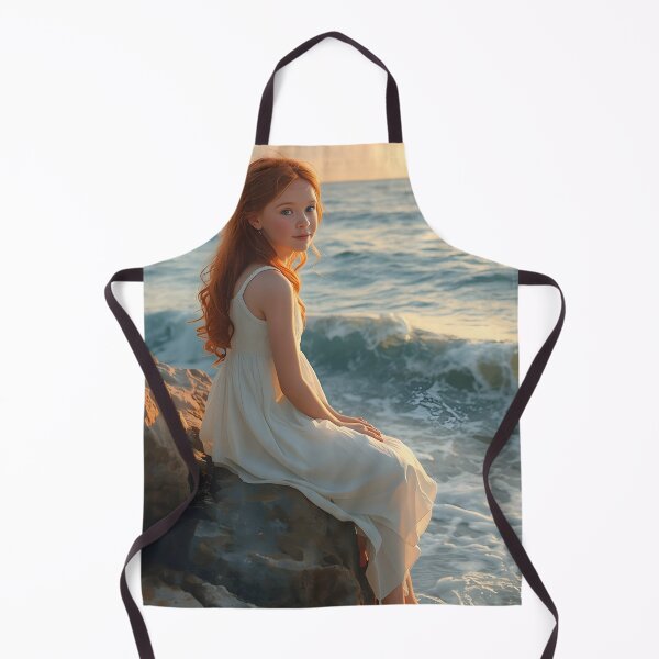 Item preview, Dreamer by the Waves – Painterly Ocean Sunset Illustration designed and sold by Valeree Store.