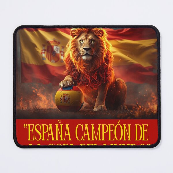 Item preview, España Campeón de la Copa del Mundo – Fiery Lion World Cup Art designed and sold by Mikhail Lovelace.