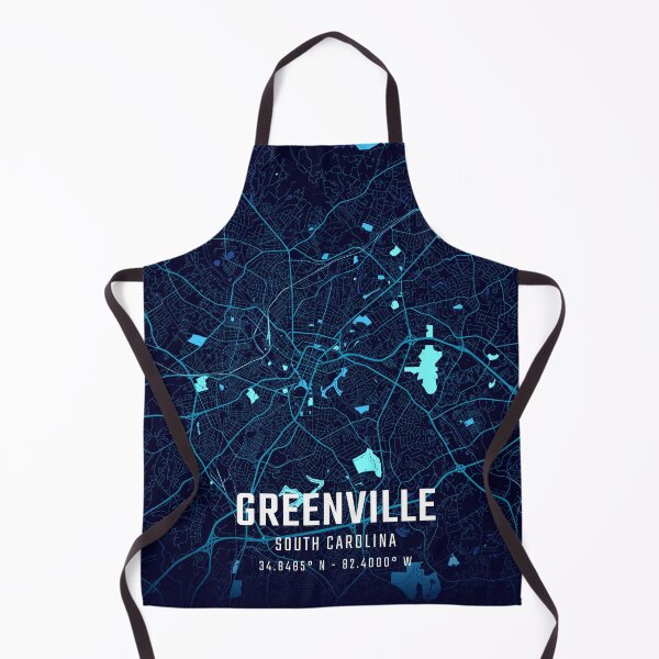 Item preview, Greenville Midnight City Map designed and sold by HomeLivingCo.