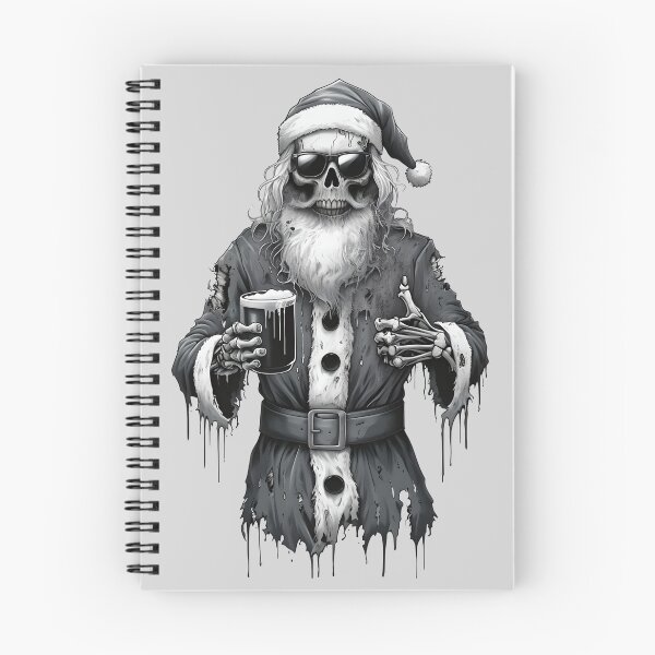 Item preview, Zombie Santa Claus Skull In Sunglasses - Thumbs Up designed and sold by NightTimeJ.
