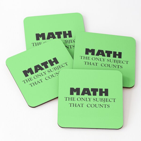 Item preview, Math the Only Subject That Counts – Funny Math Quote Design | STEM & Nerd Humor designed and sold by sciencefacts.