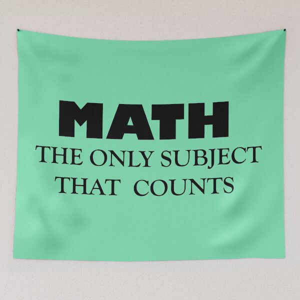Item preview, Math the Only Subject That Counts – Funny Math Quote Design | STEM & Nerd Humor designed and sold by sciencefacts.