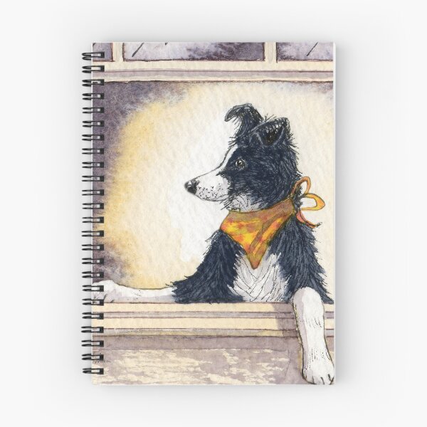 Item preview, Border collie dog posing in the window - he knows he looks cool designed and sold by SusanAlisonArt.