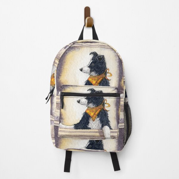 Item preview, Border collie dog posing in the window - he knows he looks cool designed and sold by SusanAlisonArt.