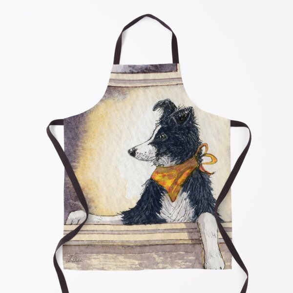 Item preview, Border collie dog posing in the window - he knows he looks cool designed and sold by SusanAlisonArt.