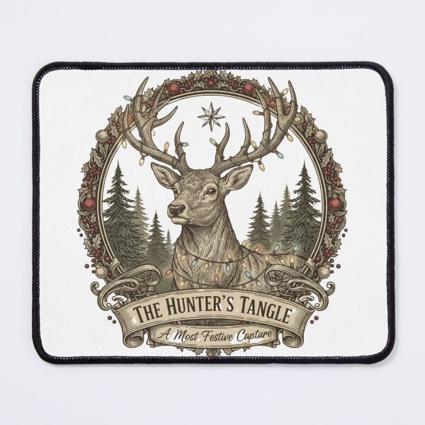 Item preview, Classic Engraved Deer Xmas Lights - Vintage Hunter Holiday Apparel Gift designed and sold by Wear Sculpt.