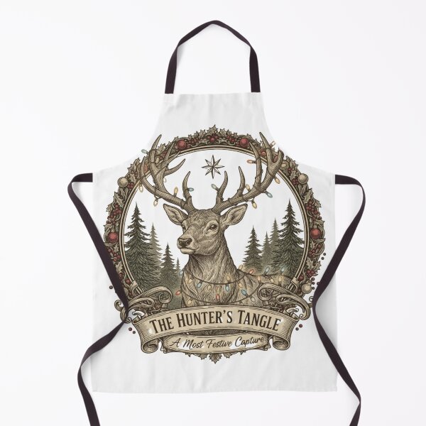 Item preview, Classic Engraved Deer Xmas Lights - Vintage Hunter Holiday Apparel Gift designed and sold by Wear Sculpt.
