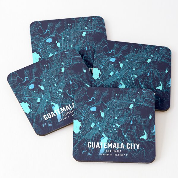 Item preview, Guatemala City Midnight City Map designed and sold by HomeLivingCo.