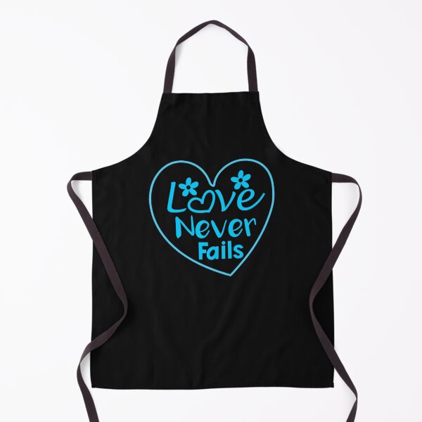 Item preview, Cyan colorful Love Never fails 1 Corinthians 13:8  designed and sold by Graciouss.