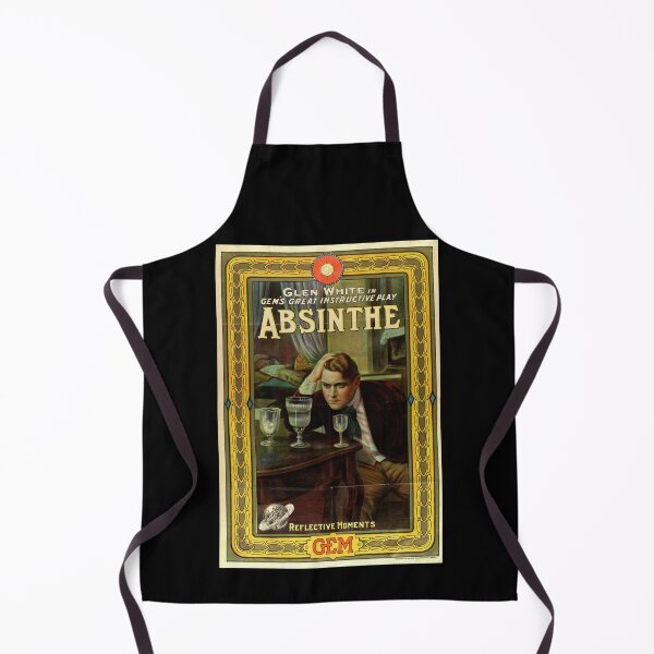 Item preview, Vintage Absinthe Art Poster | Glen White Drama | Art Nouveau Style | Early 20th Century | Antique Theater & Bohemian Culture designed and sold by artofuniverse.