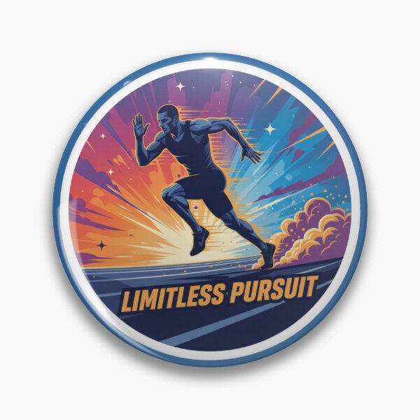 Item preview, Limitless Pursuit – Motivational Runner Art designed and sold by PrintBreeze.