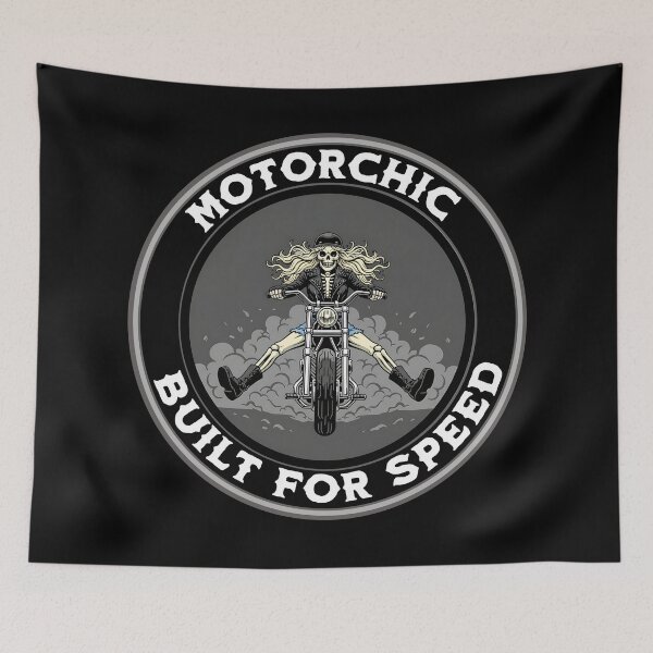 Item preview, Motorchic built for speed skeleton motorcycle designed and sold by Elementalt.