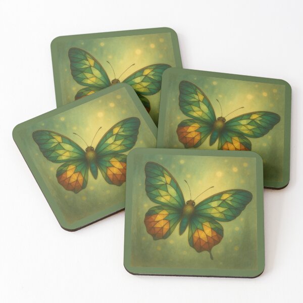 Item preview,  “Stained Glass Wings of the Forest Dawn” designed and sold by GeoWild Designs.