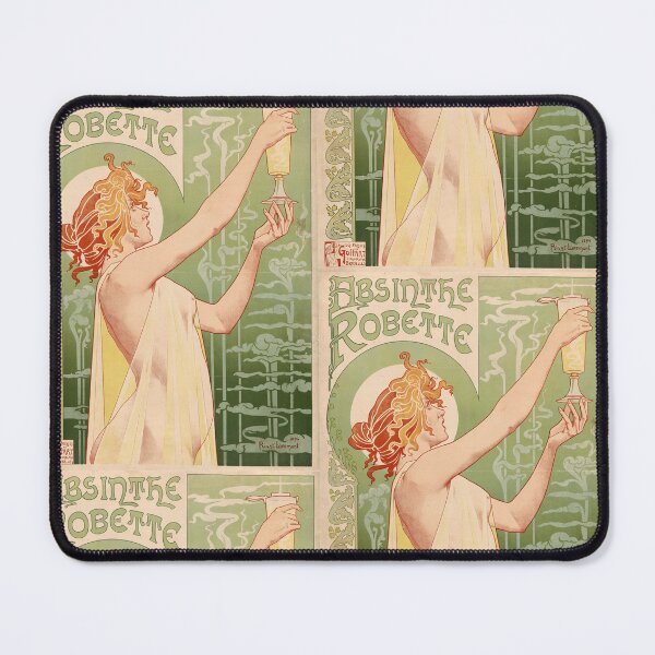 Item preview, Art Nouveau Wall Art | Absinthe Robette Poster | Privat-Livemont Classic | Elegant Woman Decor & Vintage Style Print designed and sold by artofuniverse.