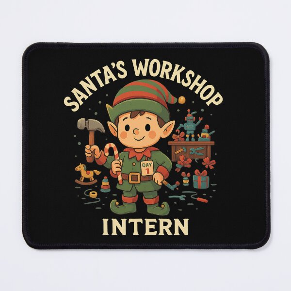 Item preview, Santa’s Workshop Intern – Funny Christmas Elf Shirt for Kids, Parents, and Holiday Humor Lovers designed and sold by AddictiveDesign.